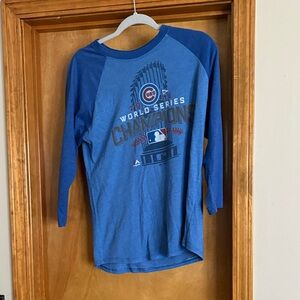 Blue World Series Champions Long Sleeve Shirt